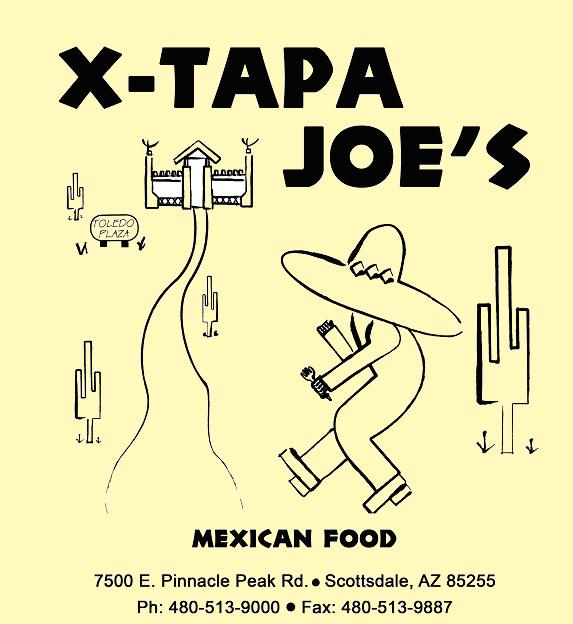 Logo for X-Tapa Joe's Mexican Food